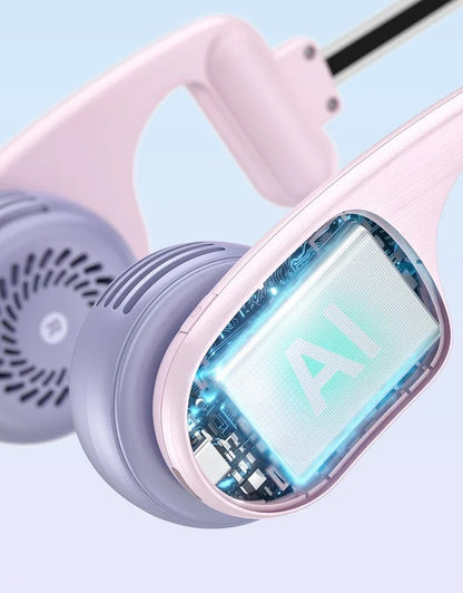Wearable 360° Rotatable Neck Fan – New Style Bladeless Portable Air Conditioner with 5 Cooling Gears, Lightweight Hanging Design for Summer Travel, Office, and Outdoors