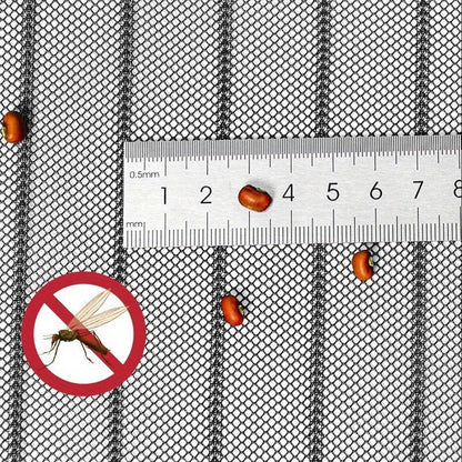 Magnetic Mesh Curtain – Easy-Install Insect and Mosquito Repellent Door Screen, Breathable Polyester Blend for Bedrooms, Living Rooms, and Summer Protection