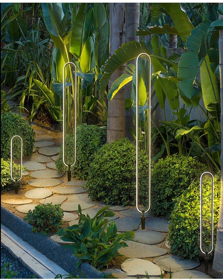 Minimalist Outdoor LED Lawn Lamp – Waterproof Round Garden Light for Pathways, Villas, Courtyards, and Landscape Decor