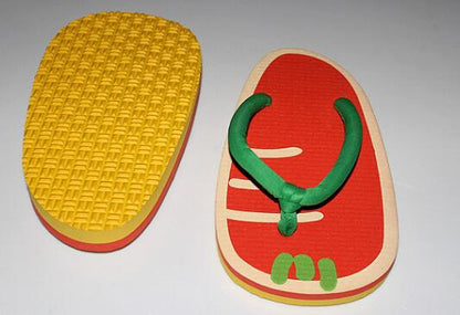 Cute Summer Fruit Flip Flops – Colorful Cartoon Pattern Non-Slip Beach Sandals for Women and Kids Summer Comfort Wear