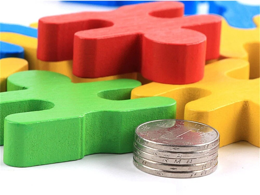 Children Wooden Building Blocks - 3D Toy for Balance Thinking Games Early Learning Montessori Educational Balancing Toys Children Gift