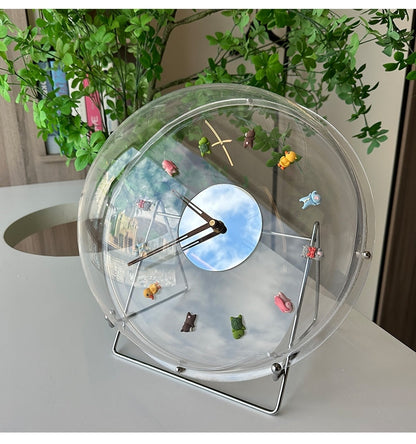 Silent Bobo Wall Clock – Spring Bubble Cartoon-Inspired Decorative Timepiece for Fun and Personalized Home or Office Vibe