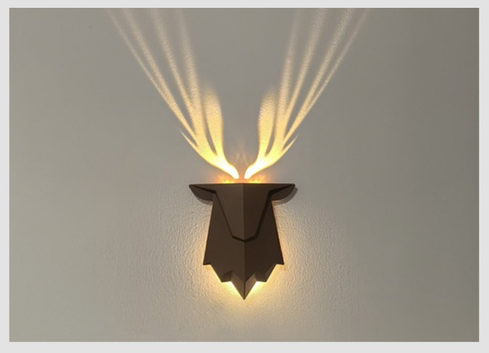 Cute Deer Shadow Night Light – Remote-Controlled Dimmable Lamp for Kids’ Bedroom and Cozy Sleep Ambience