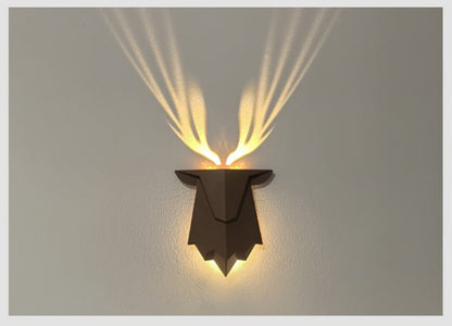 Cute Deer Shadow Night Light – Remote-Controlled Dimmable Lamp for Kids’ Bedroom and Cozy Sleep Ambience