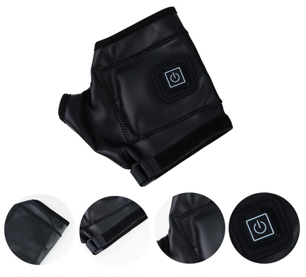 Rechargeable Electric Heated Gloves – Fingerless Winter Warming Gloves for Cycling, Outdoor Sports, and Cold Weather Comfort