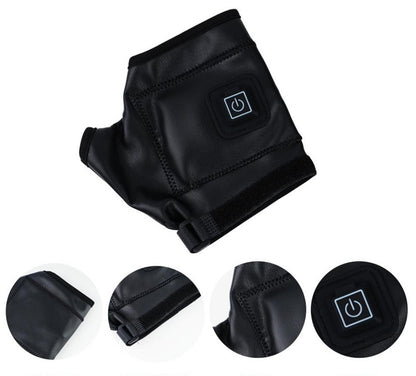 Rechargeable Electric Heated Gloves – Fingerless Winter Warming Gloves for Cycling, Outdoor Sports, and Cold Weather Comfort