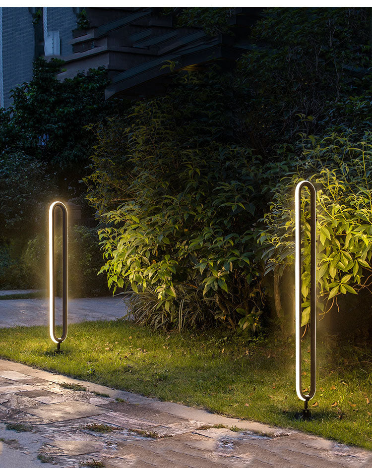 Minimalist Outdoor LED Lawn Lamp – Waterproof Round Garden Light for Pathways, Villas, Courtyards, and Landscape Decor