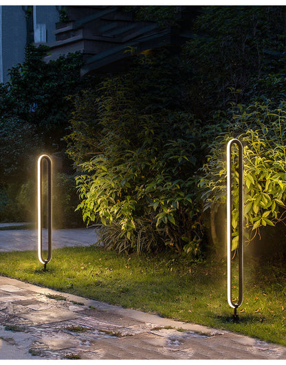 Minimalist Outdoor LED Lawn Lamp – Waterproof Round Garden Light for Pathways, Villas, Courtyards, and Landscape Decor