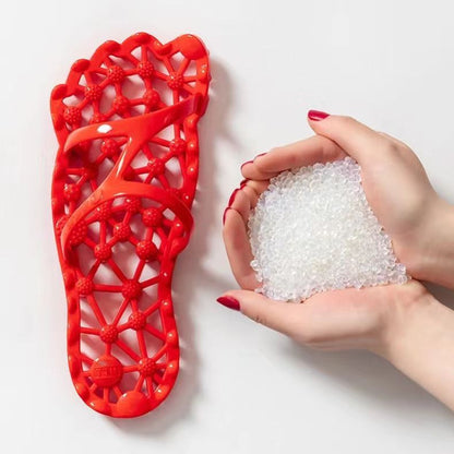 Foot Massage Slippers for Men and Women – Non-Slip Indoor Bathroom Slides with Soft Sole for Relaxation and Pain Relief
