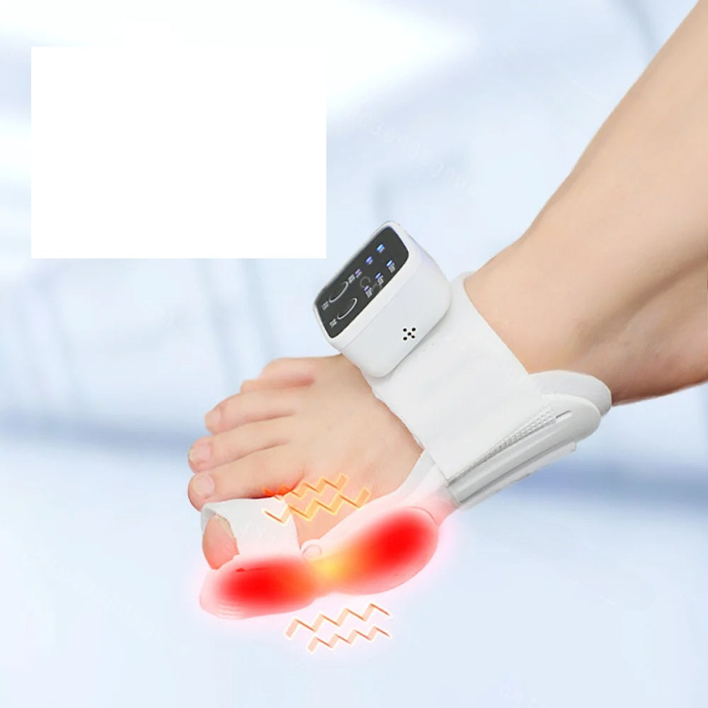 Electric Bunion Corrector – Vibration Massager with Adjustable Brace for Hallux Valgus Relief, Toe Straightening, and Foot Care