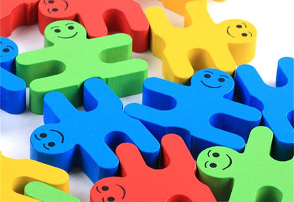 Children Wooden Building Blocks - 3D Toy for Balance Thinking Games Early Learning Montessori Educational Balancing Toys Children Gift