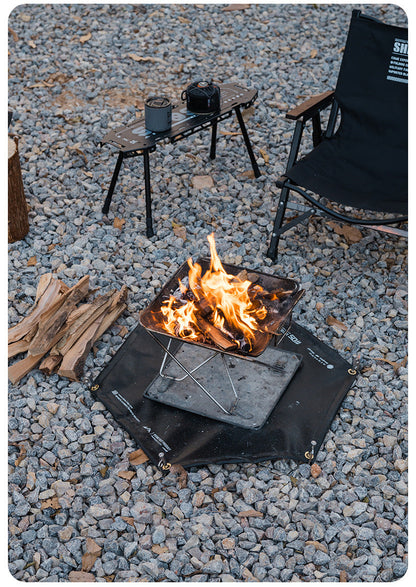 Windproof Outdoor Tactical Fire-Resistant Silicone Mat – BBQ Insulation, Camping Mat, Flame Retardant Protective Sheet for Grill and Cooking Surfaces