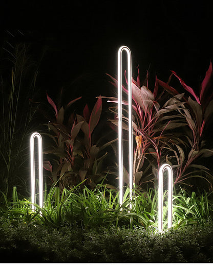 Minimalist Outdoor LED Lawn Lamp – Waterproof Round Garden Light for Pathways, Villas, Courtyards, and Landscape Decor
