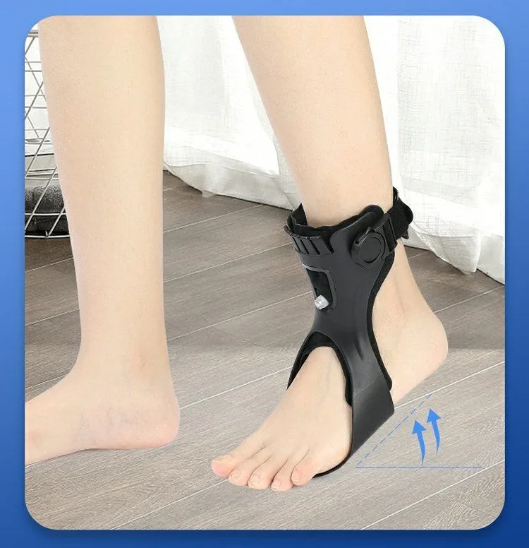 Adjustable Drop Foot Brace Orthosis – Ankle Support with Buckle Strap for Hemiplegia, Stroke, and Walking Assistance