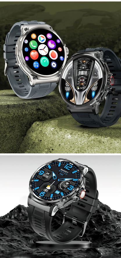 Ultra HD Display Smartwatch for Men – 710mAh Big Battery, 400+ Watch Faces, Android and iOS Compatibility, Stylish Fitness Watch