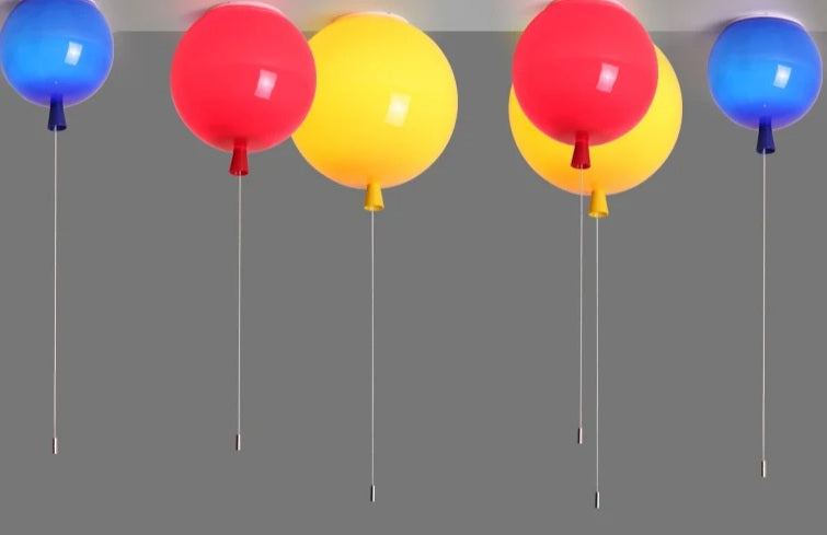 Modern Balloon Ceiling Lamp – LED Acrylic Wall Light for Kids’ Bedroom, Playroom, or Nursery Colorful Lighting Decor