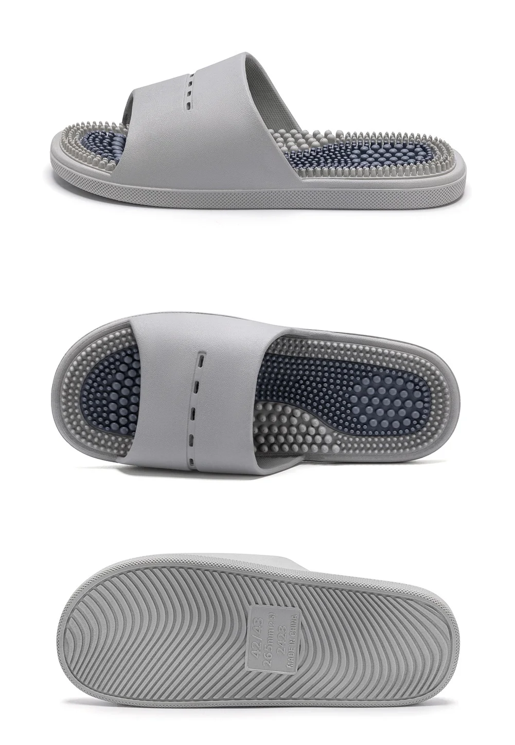 Acupressure Massage Slippers – Non-Slip Deodorant Bathroom Sandals for Men & Women, Ideal for Summer Foot Pain Relief