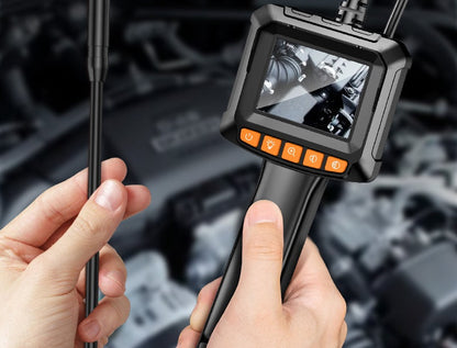 Industrial Borescope Inspection Camera – 1080P Digital Snake Camera with 8 LEDs and 4.3-Inch Screen, IPX7 Waterproof for Mechanics, Plumbing, Electronics
