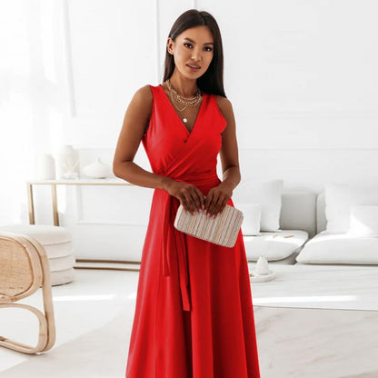 Convertible V-Neck Boho Maxi Wrap Dress for Women – Sexy Multiway Bandage Infinity Gown for Club Nights, Parties, Bridesmaids & More