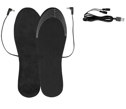 Winter Electric USB Heated Insoles –  Foot Warmers with Soft Pads for Outdoor Sports, Comfortable Thermal Protection, and Cold Weather Relief