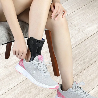 Adjustable Drop Foot Brace Orthosis – Ankle Support with Buckle Strap for Hemiplegia, Stroke, and Walking Assistance