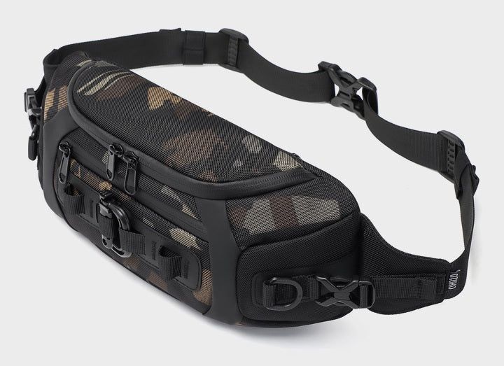 Men’s Tactical Waterproof Waist Bag – Outdoor Chest Sling & Crossbody Pack for Sports, Hiking & Daily Travel