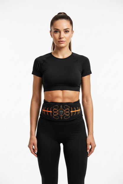 Smart EMS Abdominal Toning Belt – USB Rechargeable Muscle Stimulator and Ab Trainer for Core Fitness, Body Toning and Workout Support