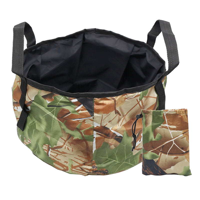 Portable Foldable Water Bucket – Waterproof Fishing Container Bag for Camping, Outdoor Washing Basin, or Travel Storage Use