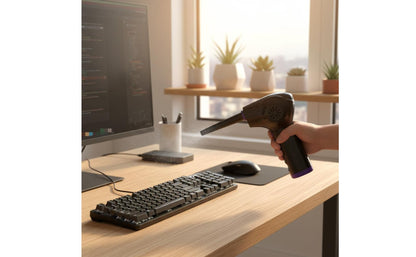 USB Wireless Dust Gun – Portable High-Speed Air Duster for Cleaning Electronics, Keyboards, Computers, Car Interiors and Hard-to-Reach Areas