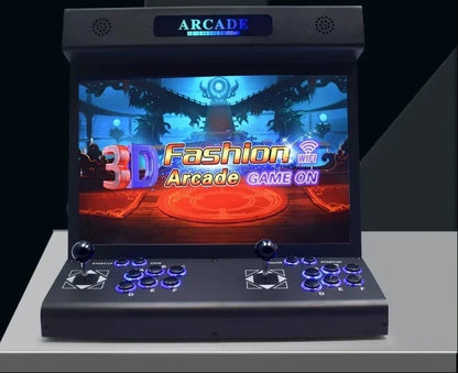 LCD Bartop Arcade Machine – 22-Inch 23000-in-1 Pandora Box Console with Dual Joysticks, 3D Games and Coin Slot for Retro Gaming