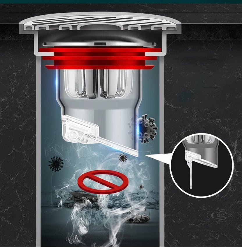 Floor Drain Backflow Preventer - Odor Proof Sewer Valve Plug for Bathroom Kitchen Toilet and Drainage Protection Solutions