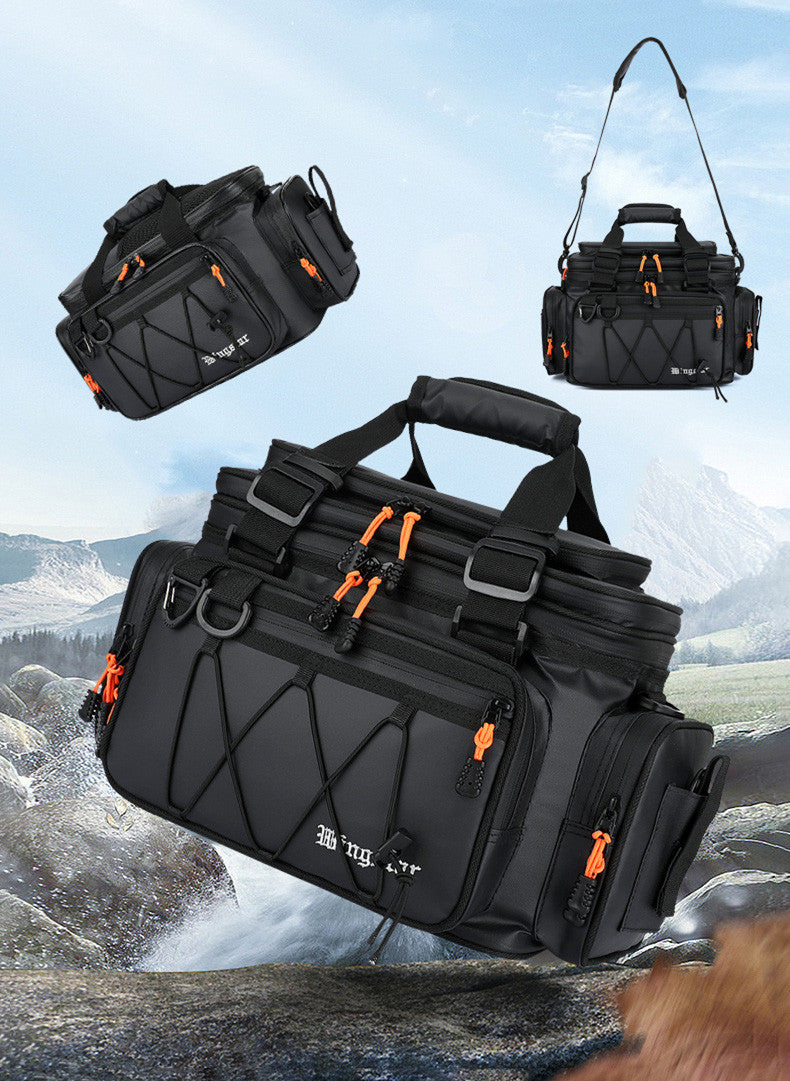 Multi-Layer Fishing Storage Bag – Portable Rod Carry Case with Tackle Organizer, Lining Protection & Large Capacity for Fishing Gear & Accessories