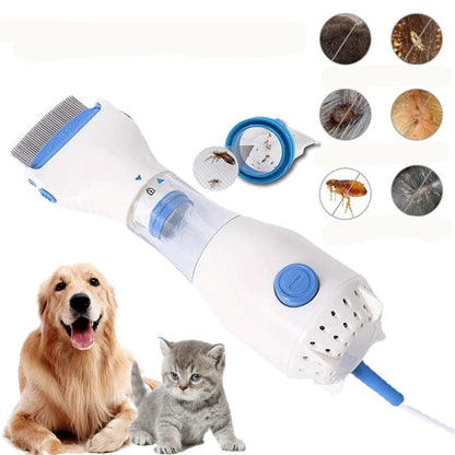 Electric Vacuum Lice Comb – Powered Hair Comb with Suction Design for Convenient Scalp Grooming, Inspection and At-Home Hair Care
