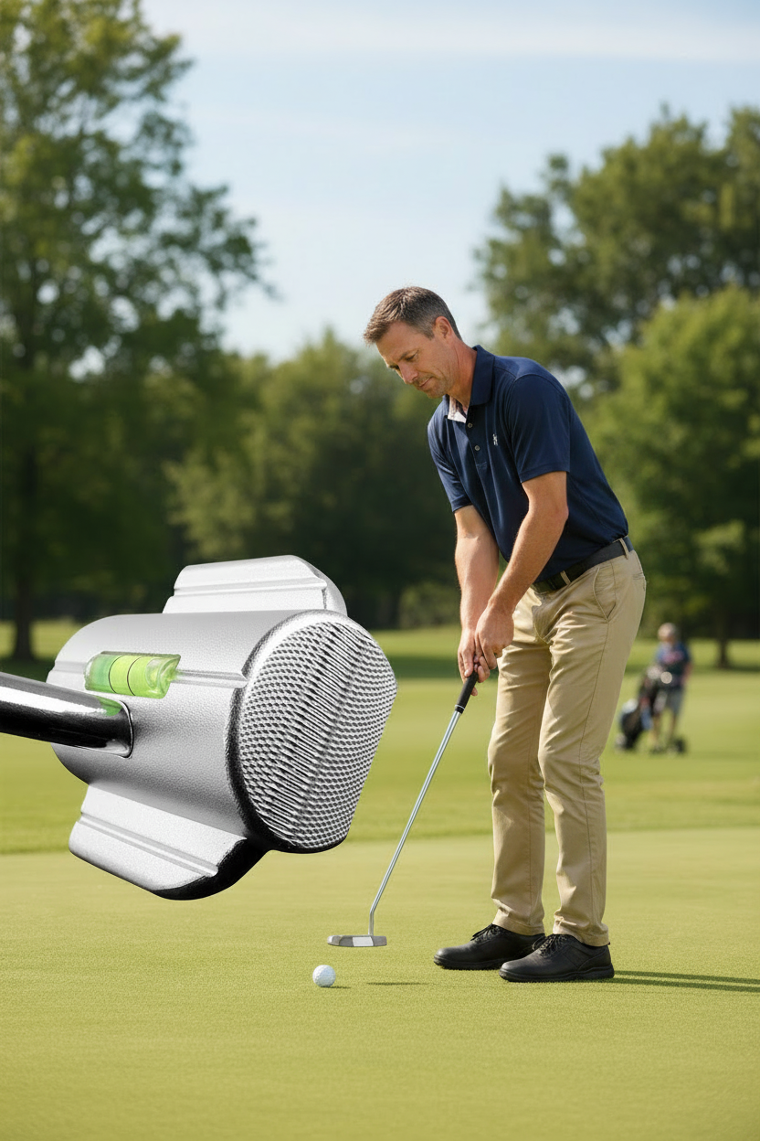 Golf Putting Accuracy Trainer – Small-Head Practice Device for Mastering Ball Contact, Light Push Control and Consistent Putting Precision