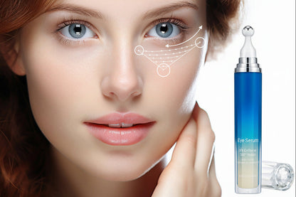 Caffeine Eye Serum Roller – 360° Massage Ball Treatment for Dark Circles, Puffiness and Hydrating Under-Eye Skincare