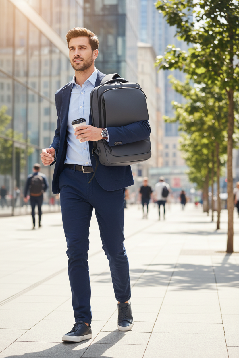 Level II Ballistic Backpack for Men – Large Capacity Protective Travel Bag with Stand-Alone Panel for Everyday Carry and Security