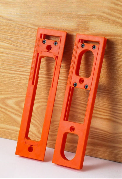 Professional Carpenter Slotting Template – Precision 3D Concealed Hinge Installation Tool for Wooden Doors and Frame Projects