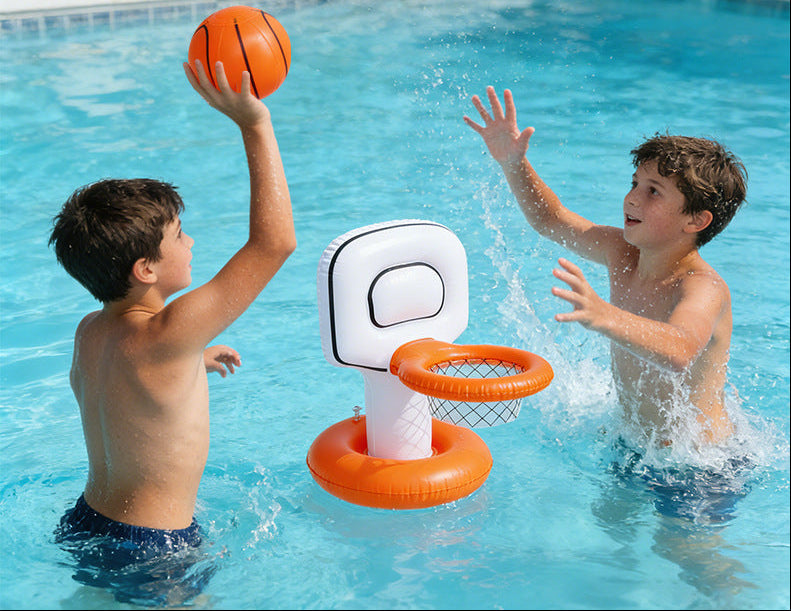 Inflatable Pool Basketball Hoop – PVC Water Game Set for Kids, Parent-Child Play, Summer Pool Parties and Creative Outdoor Fun