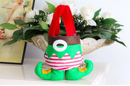 Elf Candy Gift Bags – Christmas Party Treat Sacks with Boot Design, Holiday Stocking Bags for Kids, Home Décor & New Year Celebrations