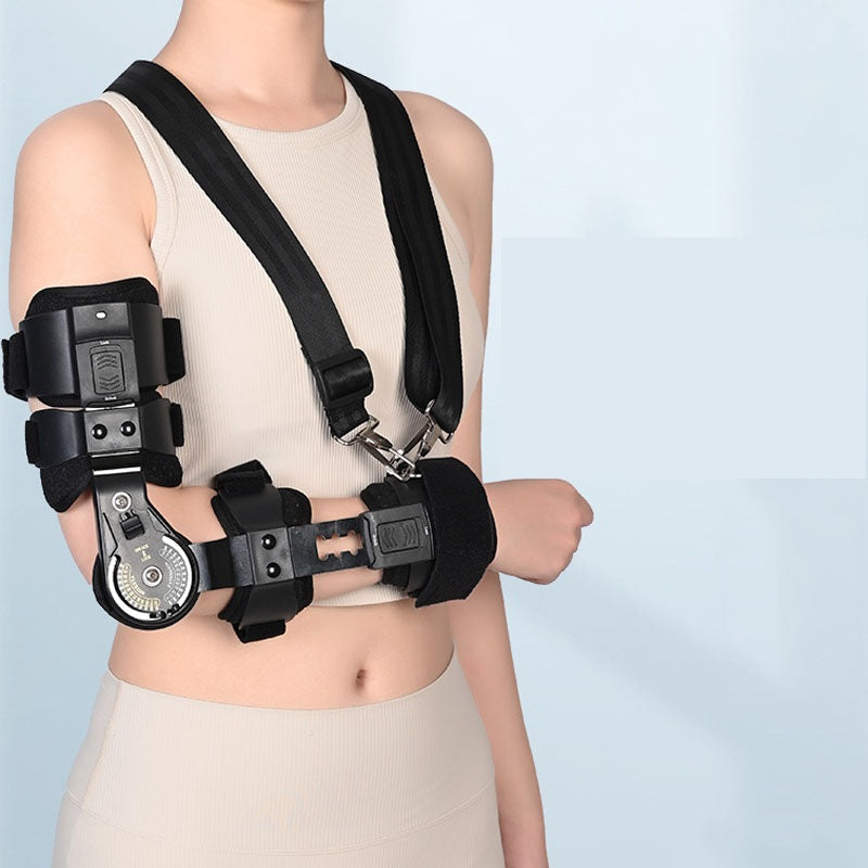 Adjustable Elbow Joint Fixation Brace – Hinged Arm Sling Support Orthosis for Shoulder, Forearm & Post-Surgery Rehabilitation Use