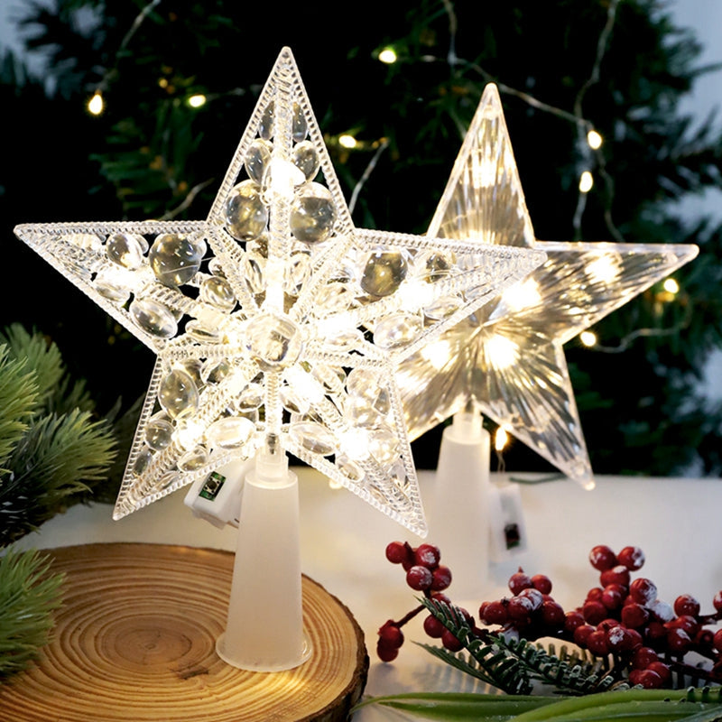 Glowing Star Christmas Ornament – LED Hanging Tree Pendant for Home, Room Décor, Holiday Parties & New Year Gift Accessories