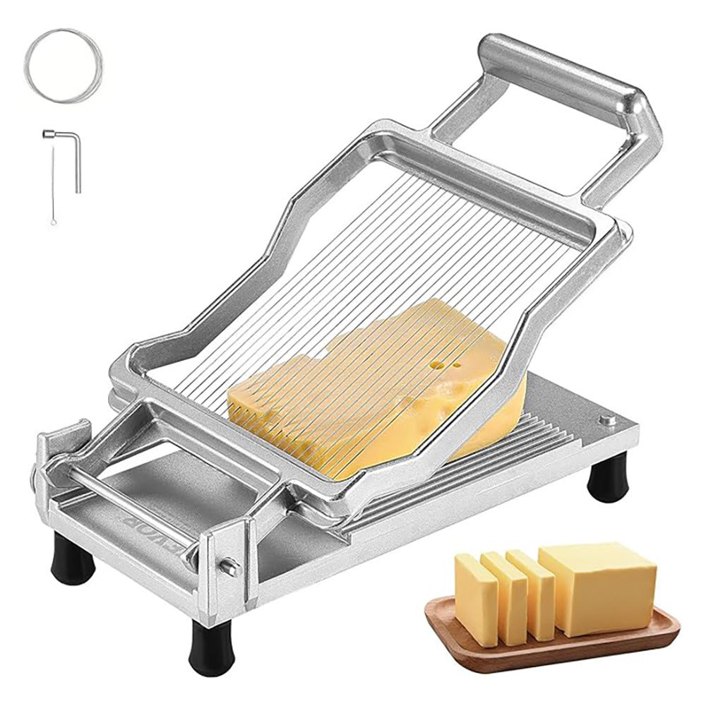 Creative Hand Press Cheese Cutter – Stainless Steel Multi-Functional Kitchen Tool for Easy, Clean, and Precise Slicing