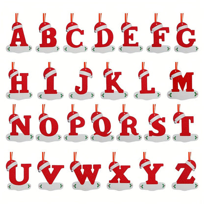 Alphabet Letter Christmas Ornaments – 26-Piece A–Z Hanging Tree Decorations for Home, Holiday Parties, Navidad & New Year 2026 Accessories