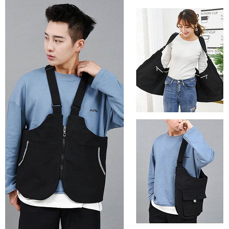 Streetwear Chest Rig Bag – Unisex Hip-Hop Tactical Vest Pack with Multi-Pocket Storage for Outdoor Travel, Fashion Streetwear & Utility Everyday Carry