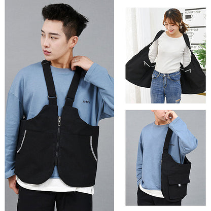Streetwear Chest Rig Bag – Unisex Hip-Hop Tactical Vest Pack with Multi-Pocket Storage for Outdoor Travel, Fashion Streetwear & Utility Everyday Carry