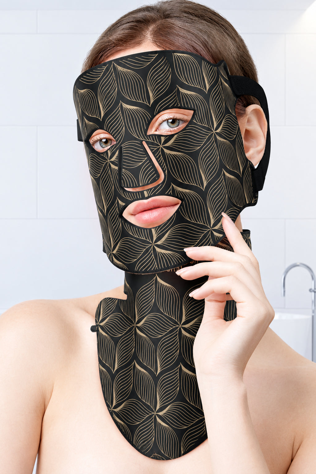 Silicone Beauty Mask – Reusable Flexible Facial Mask Cover for At-Home Skin-Care Routines, Sheet Mask Support and Comfortable Spa Care