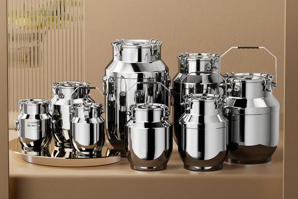 Airtight Stainless Steel Rice Canister – Large-Capacity Anti-Corrosion Food Storage Bin with Lid for Rice, Tea, Grains and Kitchen Organization
