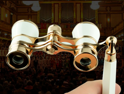 Vintage Opera Glasses — Compact Theater & Racecourse Binoculars, With or Without Handle