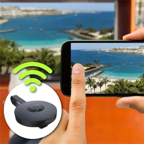 Wireless Screen Mirroring Device - WiFi HDMI Display Adapter for Smartphones, Laptops and Projectors Compatible with Android and iOS