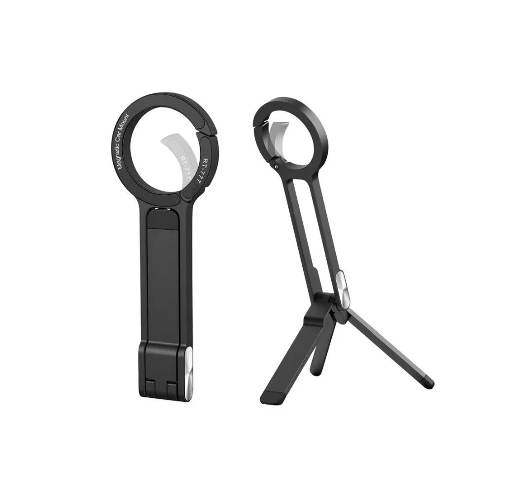 Adjustable Mag Safe Phone Tripod – Portable Magnetic Mount with Carabiner Handle, Vlog Travel Tripod Stand for iPhone 12–17 Pro Max